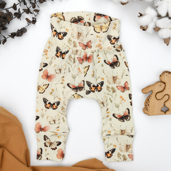 Organic Cotton High Waist Baby Pants, Audrey Organic Earthy Clothing